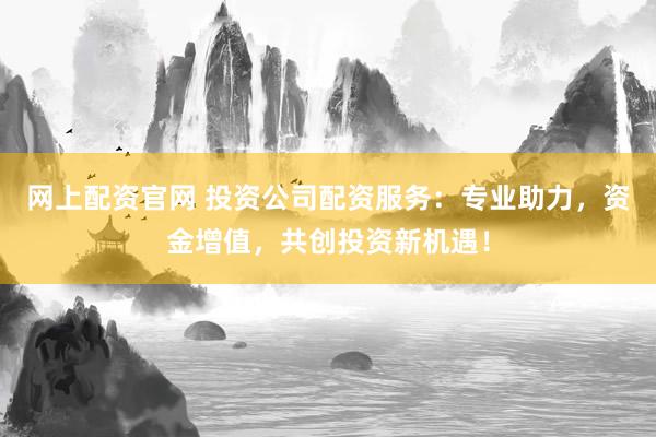 网上配资官网 投资公司配资服务：专业助力，资金增值，共创投资新机遇！