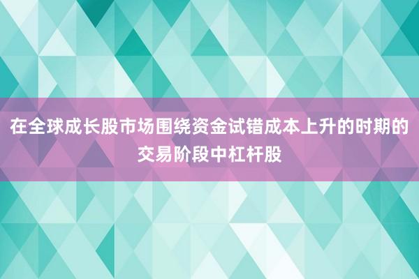 在全球成长股市场围绕资金试错成本上升的时期的交易阶段中杠杆股